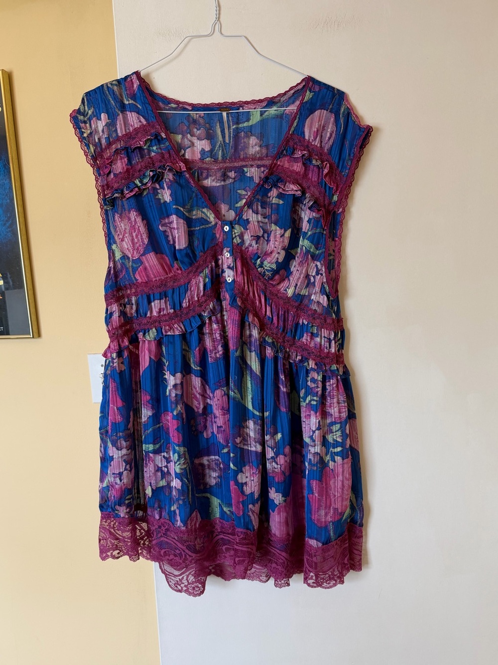 FREE PEOPLE Tunic Top - size L - (See Notes about Size)